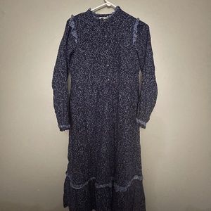 Target Prairie Dress Blue XS